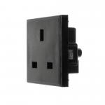 3891002 50 x 50mm snap-in 13 Amp, 240V insert in black